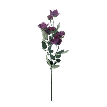Růže mini ECO řezaná umělá vínová 68cm