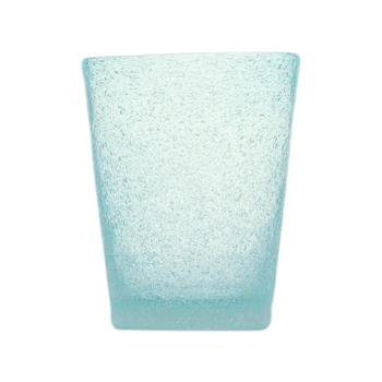 Sklenice na vodu skleněná MEMENTO sv.modrá 10cm