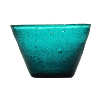 Miska kulatá skleněná MEMENTO petrolejová 11,5cm
