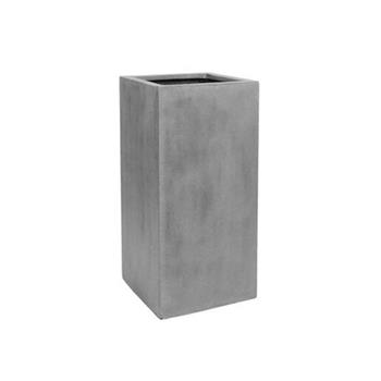 Květináč hranatý vysoký BOUVY M fiberstone šedý 60x30cm