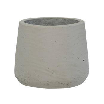 Květináč kulatý PATT S fiberclay sv.šedý 13,5cm