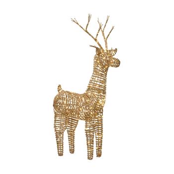 Jelen svítící venkovní 1320microLED t.bílá s časovačem sv.hnědý 180cm