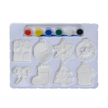 Sada na malování vánoční ozdoby 8ks