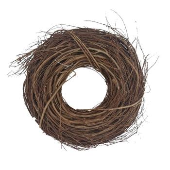 Věnec proutěný hnědý 30cm