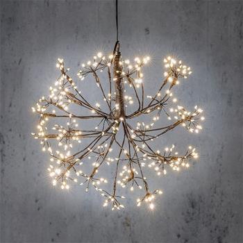 Závěsný kulatý květ, 384LED, s časovačem, 30cm
