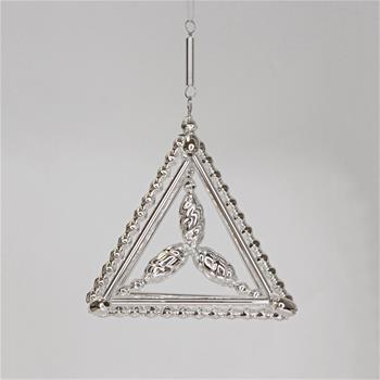 Ozdoba pyramida stříbrná 5,5cm