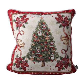 Polštář DC CORDONE NAVIDAD s vánočním stromkem 40x40cm