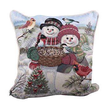 Polštář DC CORDONE PUPAZZI NEVE se sněhuláky 40x40cm