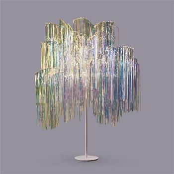 Strom svítící venkovní s 600microLED, t.bílá duhový 150x90cm