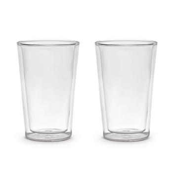 Sklenice KAFFA s dvojitou stěnou z borosilikátového skla 325ml/2ks