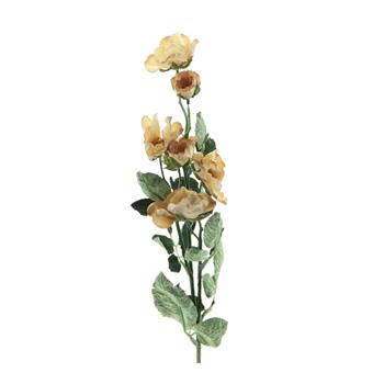 Růže MONET řezaná umělá se 7 květy krémová 70cm