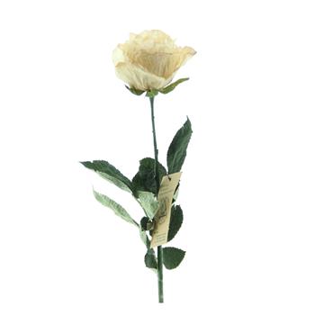 Růže řezaná umělá béžová 65cm