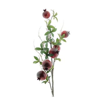 Větev granátové jablko umělé 85cm