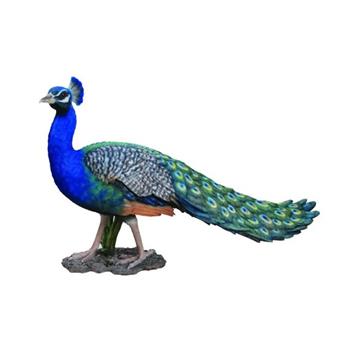 Páv korunkatý polyresinový 52cm