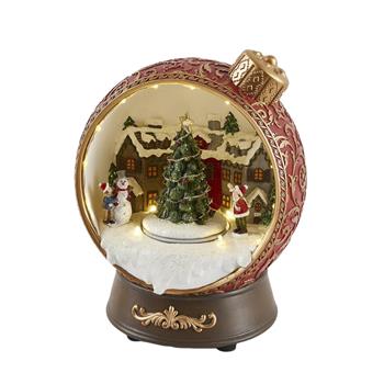 Koule plastová s LED, hudbou a pohyben na baterie 22,5cm