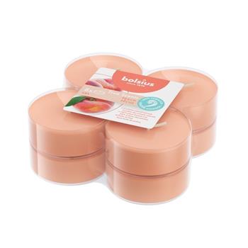 Svíčka čajová vonná Maxi BOLSIUS Peach 8ks