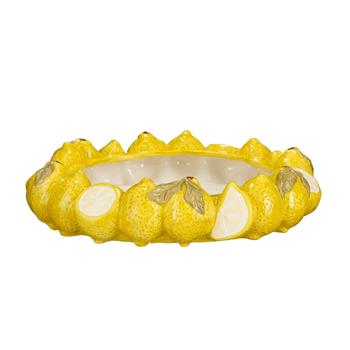 Miska dolomitický z citrónů žlutá 30,5cm