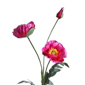 Vlčí mák řezaný umělý fuchsiový 73cm