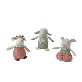 Zvíře polyesterové - kráva/ovce/prase mix 25cm