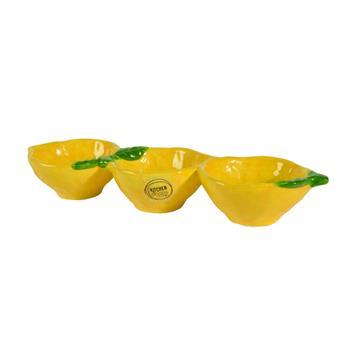 Miska citrony na tapas z dolomitu 3ks