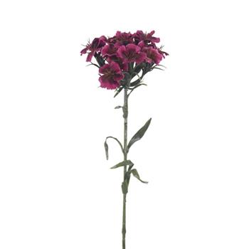 Hvozdík bradatý řezaný umělý vínový 55cm