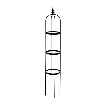 Opora/obelisk MUONIO kulatá se špicí kovová 125/150/175/200/140cm