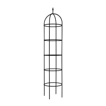 Opora/obelisk DARGLE kulatá se špicí kovová 140/190/240/300cm