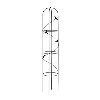 Opora/obelisk SEINA kulatá s ptáčky kovová 190cm