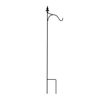 Zápich na lucernu/závěsný květináč GILA kovový černý 150/180cm