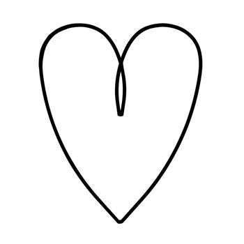 Dekorace srdce MURRAY kovové černé 25/30cm