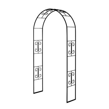 Opora/loubí KORINT jednoduchá kulatá kovová 230cm