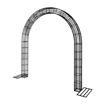Opora/loubí GAUJA kovová 340cm