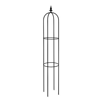 Opora/obelisk SEMANI kulatá se špicí kovovová 100/150/200cm