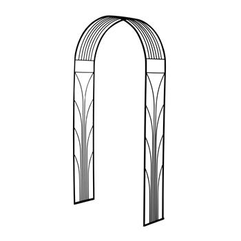 Opora/loubí INARI jednoduchá kovová 230cm