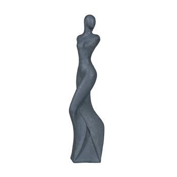 Socha ELLA fiberclay tm.šedá 50cm