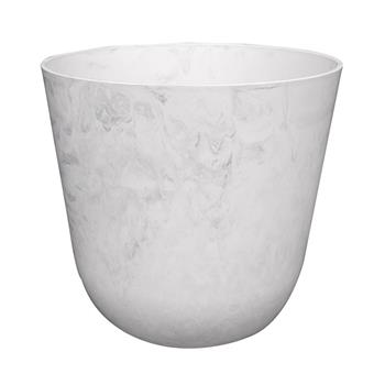Obal kulatý plastový PALERMO bílý 21cm