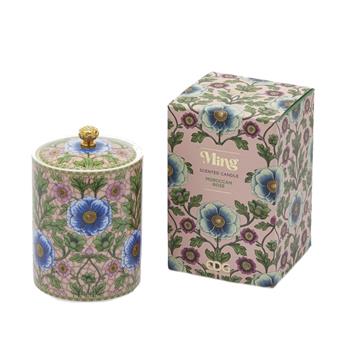EDG Svíčka vonná s poklopem v keramice MING Moroccan Rose 14cm