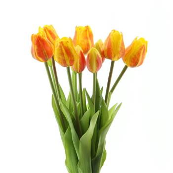 Tulipán SALLY ve svazku umělý oranžový 12ks