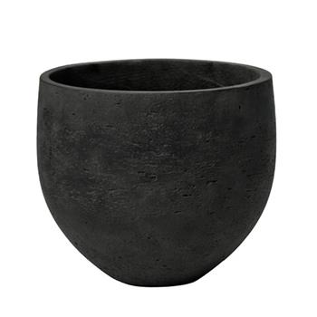 Květináč kulatý MINI ORB L fiberclay černý 32cm