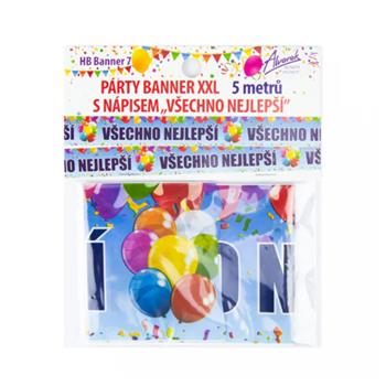 Párty banner extra dlouhý 5m