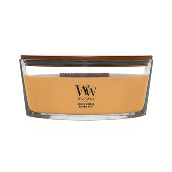 Svíčka WoodWIck oválná Golden Bourbon 453g