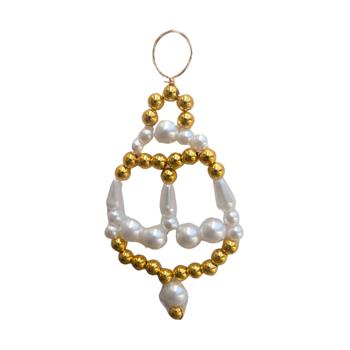 Korálková ozdoba zvonku 7cm