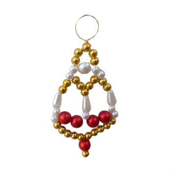 Korálková ozdoba zvonku 7cm