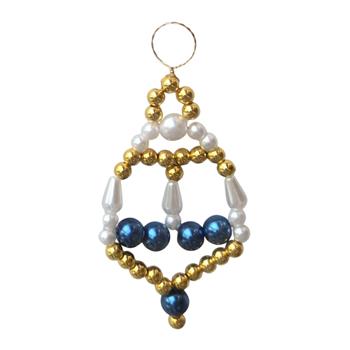 Korálková ozdoba zvonku 7cm