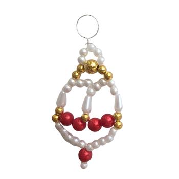 Korálková ozdoba zvonku 7cm