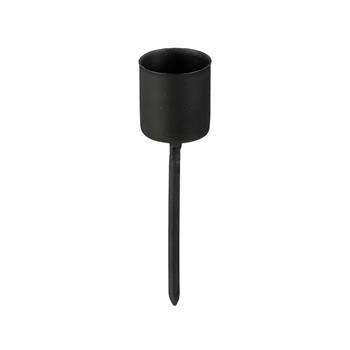 Držák na svíčku kovový černý 5cm/4ks
