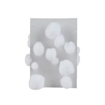 Girlanda polyesterové bílé kuličky 1,6m