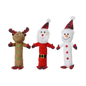 Hračka pro psa Santa/sněhulák/sob polyesterová 35cm