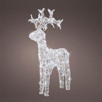 Sob venkovní akrylový 80LED st.bílá s časovačem 89cm