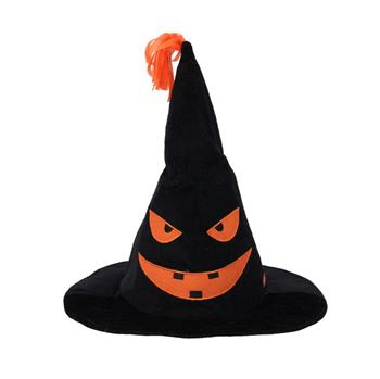 Klobouk hýbající se a blikající HALLOWEEN plyš